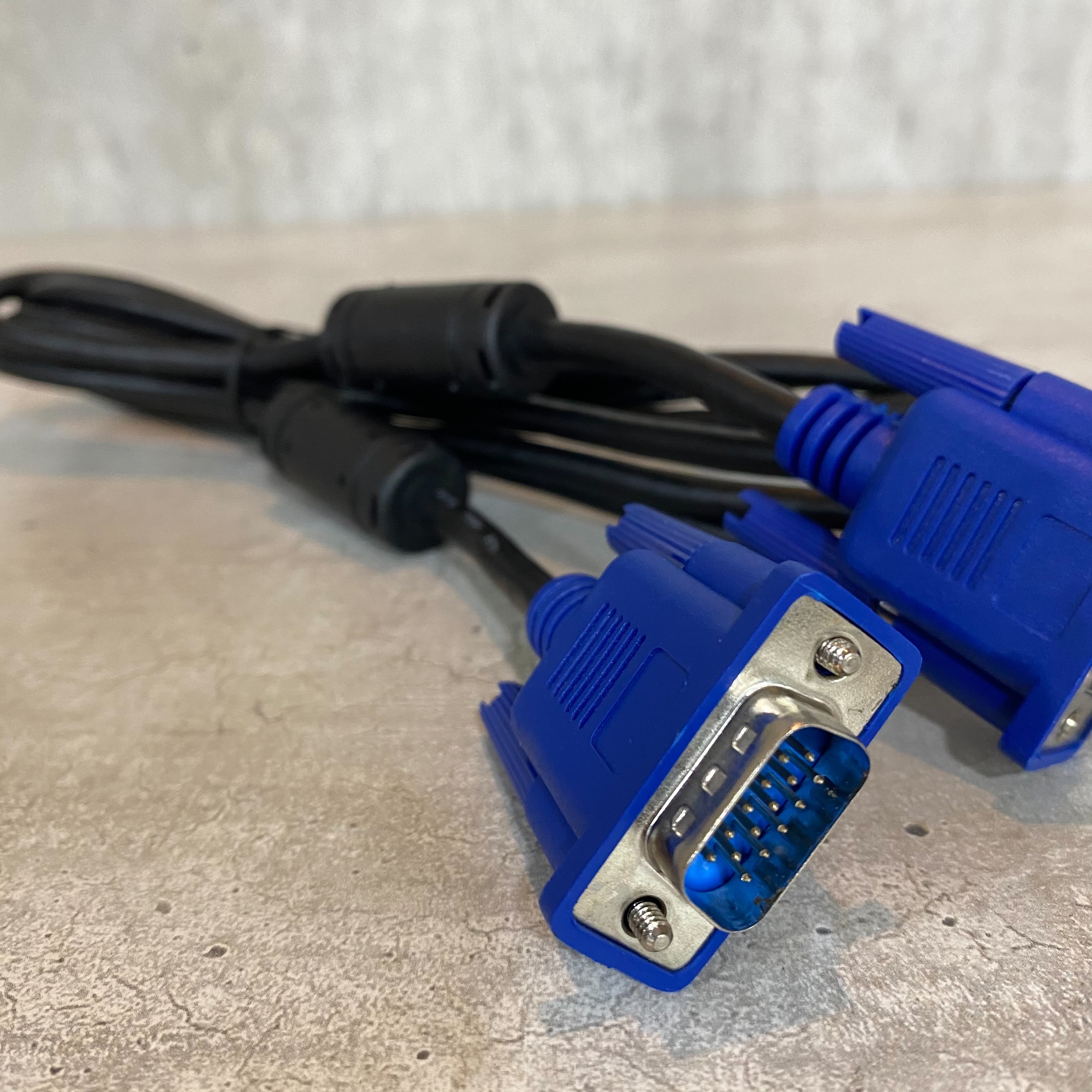 Male To Male 15 Pin VGA Audio Cable HD Computer Monitor VGA Cable 1.5m Length