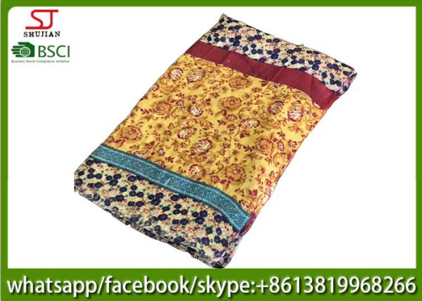 Manufacturer wholesale voile fabric flower print scarf 60*180cm 100g summer