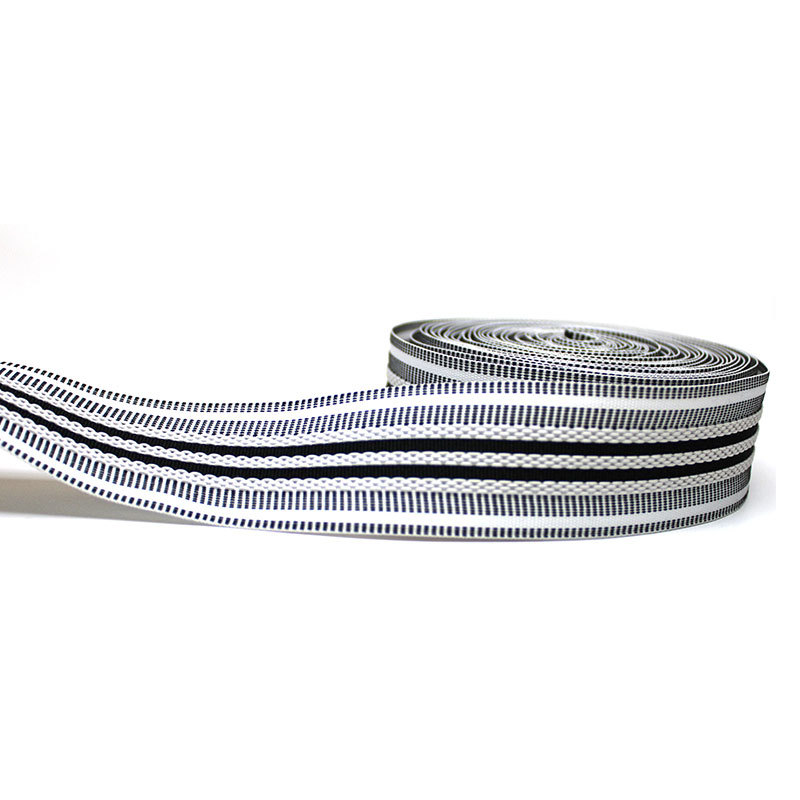 Intercolor Stripe Polyester Webbing 3.1cm Pp Webbing Tape For Trousers Waist Band