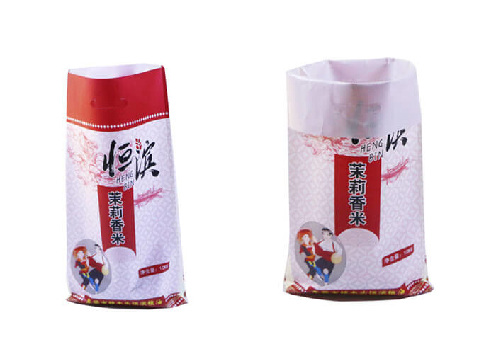 Waterproof 25kg Flour Packaging Bags PP Woven Sacks With BOPP Film Laminated