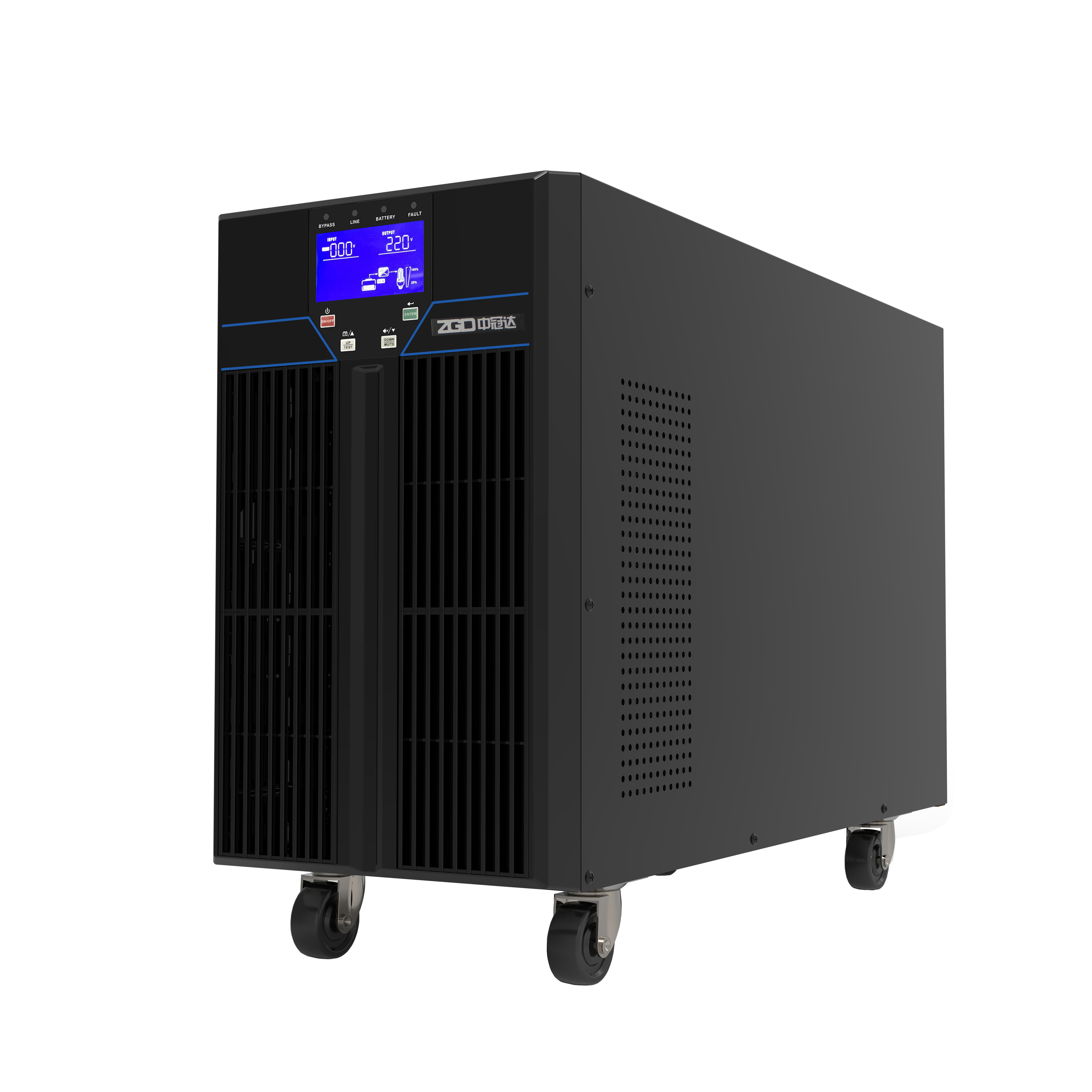100-240VAC 10kw High Frequency Online UPS 10kva Pure Sine Wave Snmp Card
