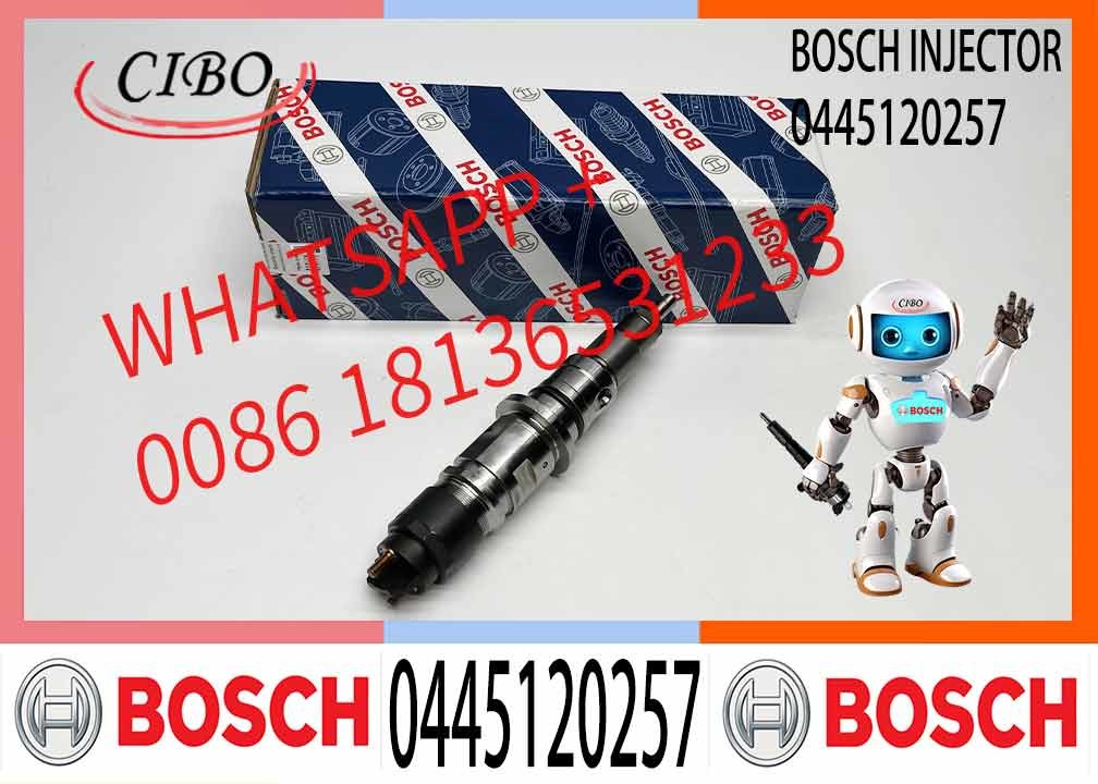 Diesel Fuel Common Rail Injector 0445120257 Engine Parts 0 445 120 257 Fits For Ford Cargo 6332E VW 31-390 Cummins