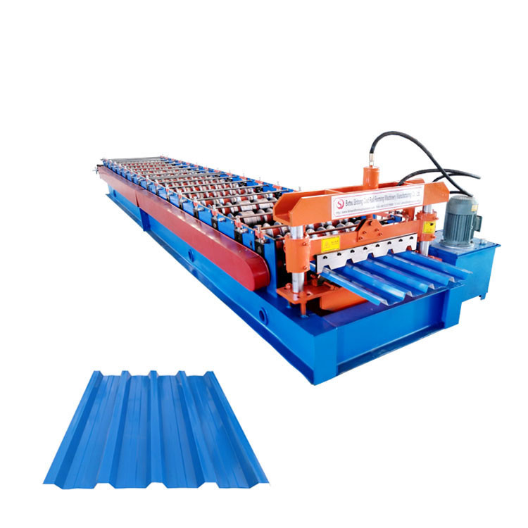 14 Steps Ppgl Trapezoidal Roll Forming Machine Low Noise