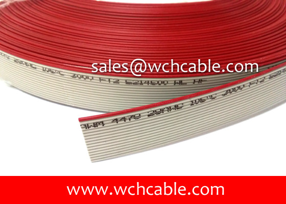 UL4478 XLPE Flat Ribbon Cable AWG26 AWG28 Crosslinked Polyethylene Irradiated 105C 300V