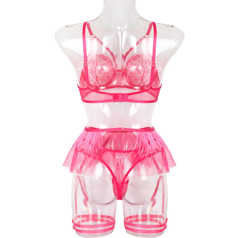 Sexy Pink Underwear Set Vendors Sexy Lingerie for Valentine's Day