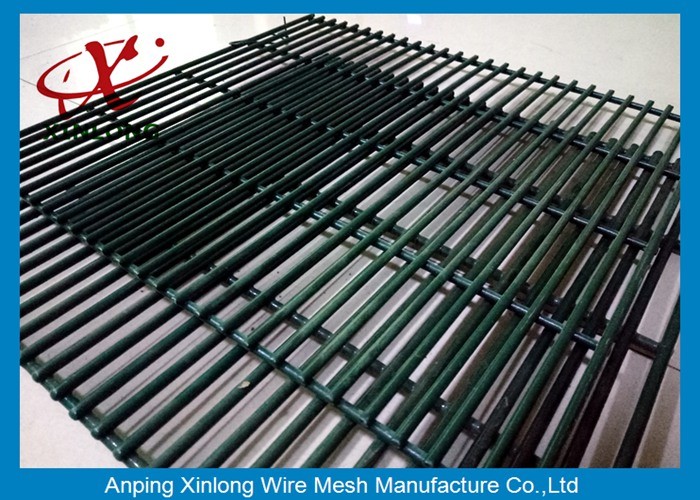 358 Anti Climb High Security Protection Galvanized Fence Dark Green Mesh Fence