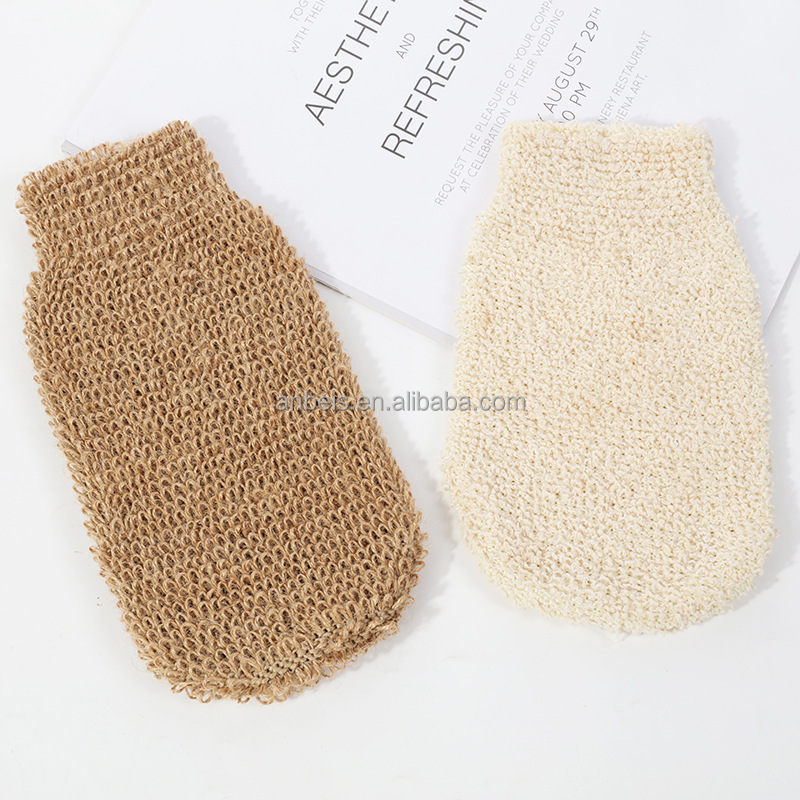 Custom Loofah Bath Brush Exfoliating Body Brush Glove Sisal Sponge