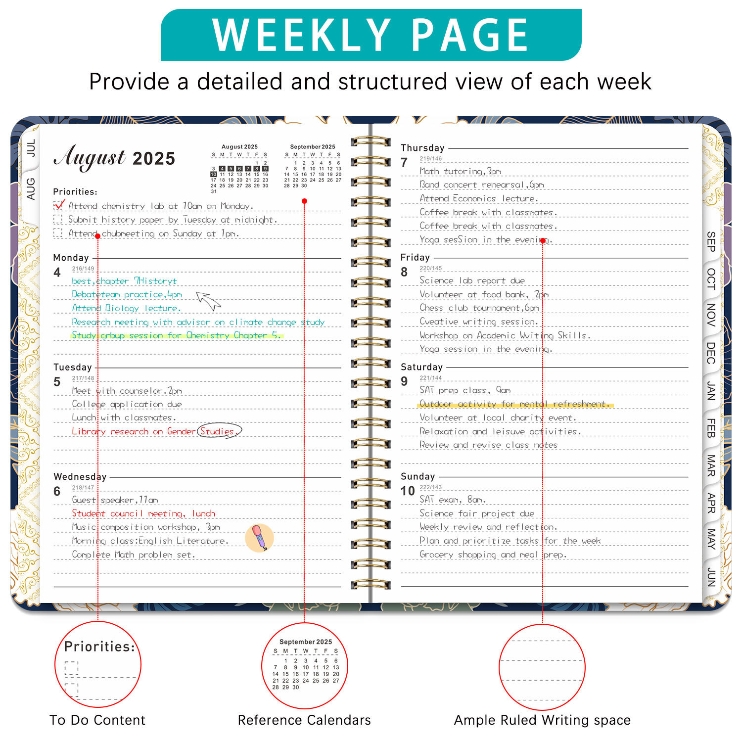 Standard Custom Spiral Hardcover Notebook Paper for Business Requirements