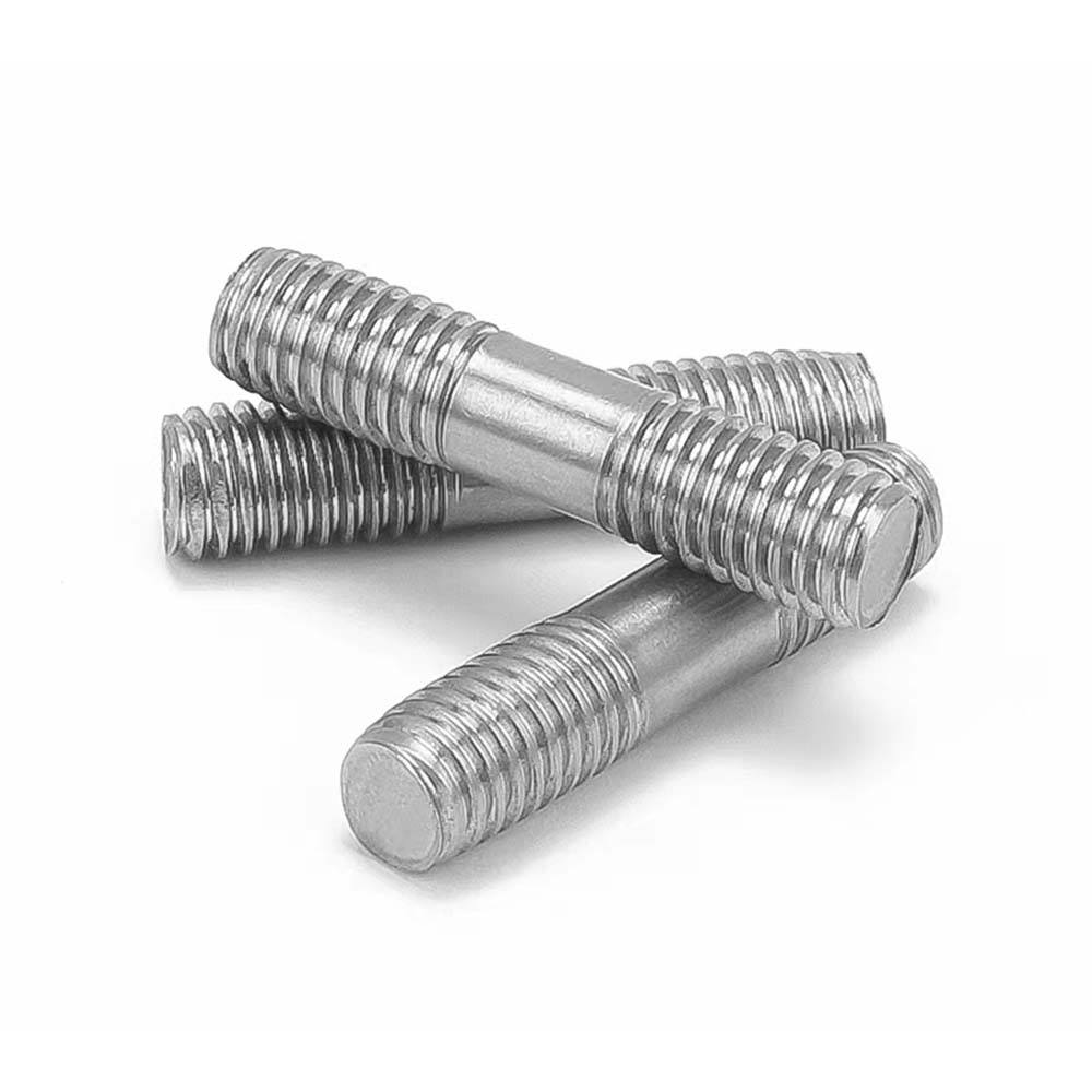 Stainless Steel 304 Threaded Rod Ends Stud Bolts in All Sizes with DIN938 and DIN939 Standards