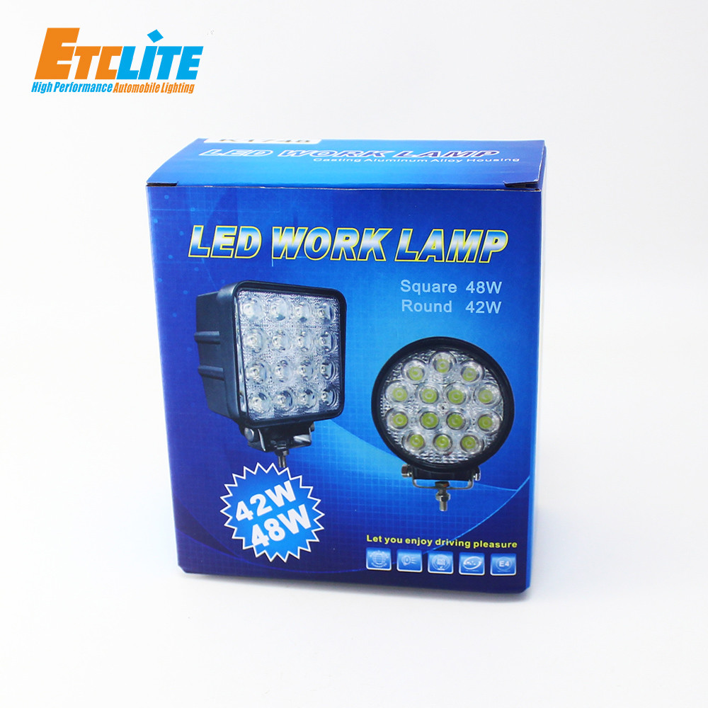 12 Volt Led Work Lights For Tractors , Cob Automotive Underhood Work Light 48W