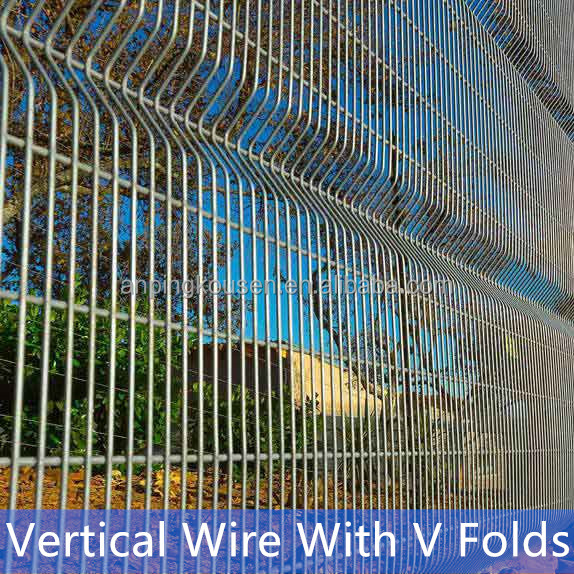 Metal Garden Fence Galvanized and Powder Coated 358 Security Fence Waterproof Fencing
