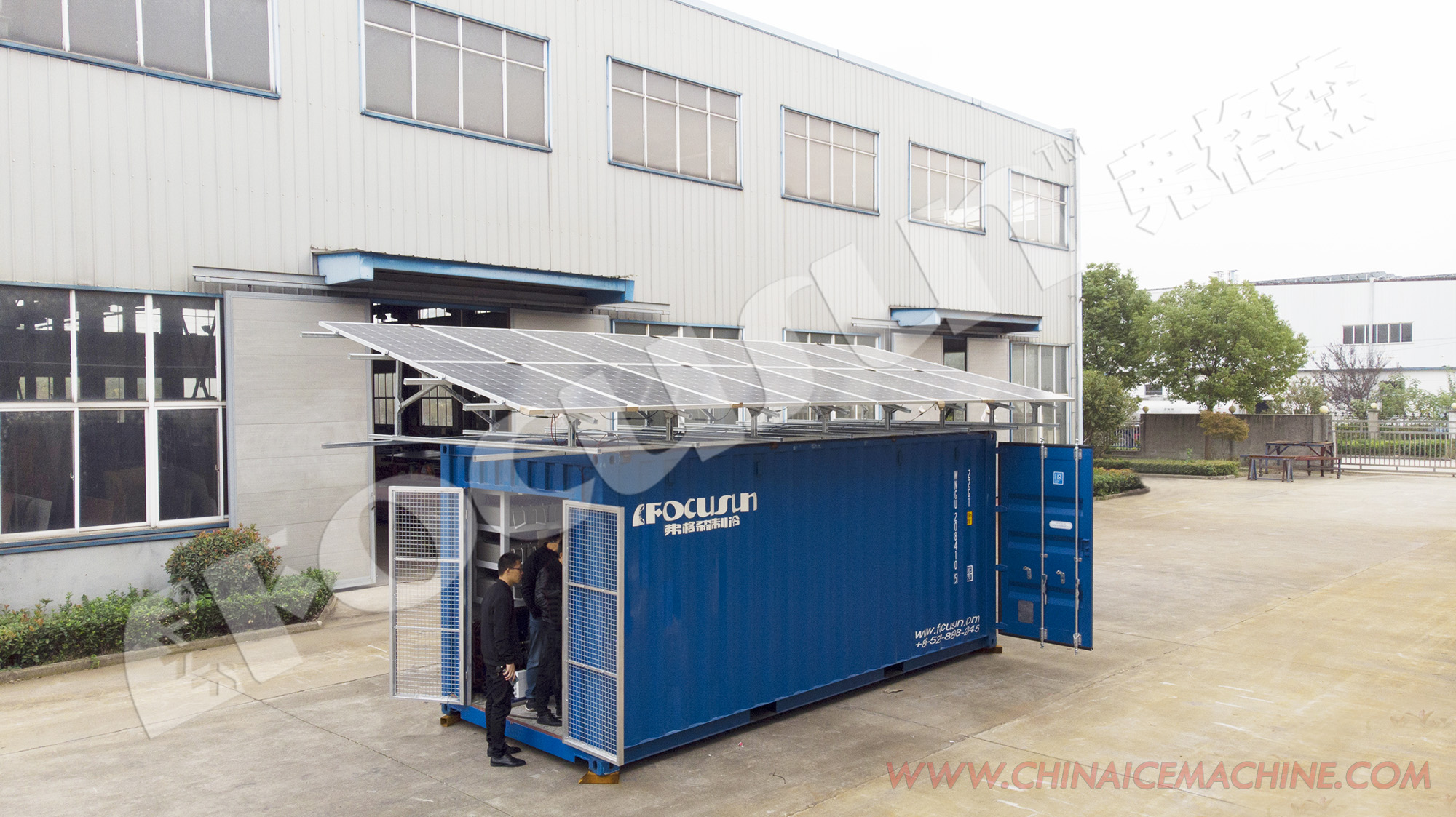 Solar Power Container Cold Room Storage for Fresh Food Goods 20ft Refrigerant R-22 R-404A
