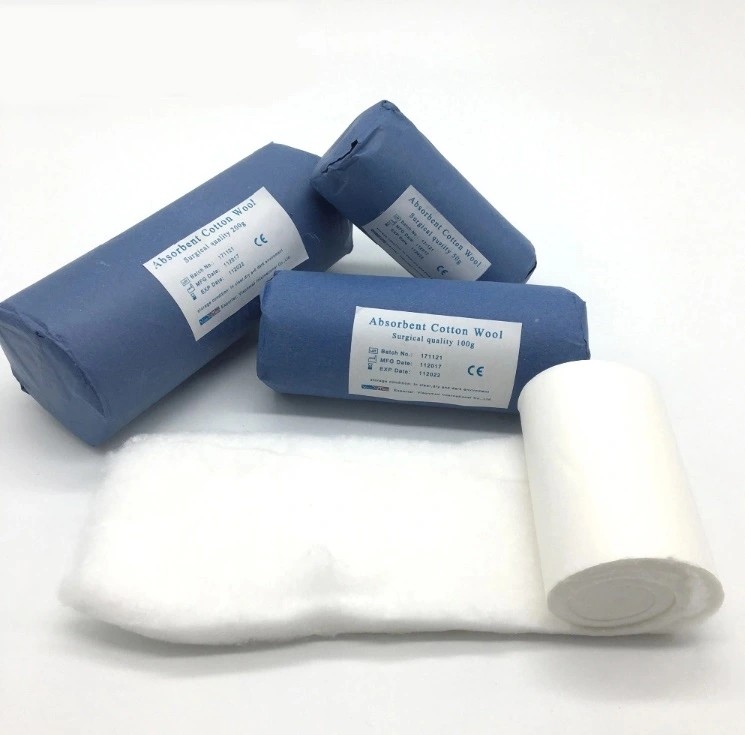 Disposable Absorbent White Medical Cotton Wool Roll