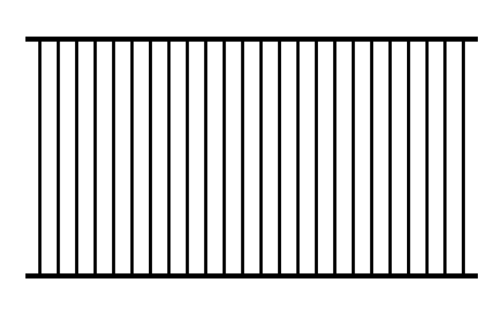 1200mm Black Grey Powder Coated Flat Top Aluminium Pool Fence (Factory & Exporter)