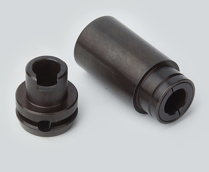 Feeding Mouth CNC Precision Turned Parts Acidproof Black Finishing