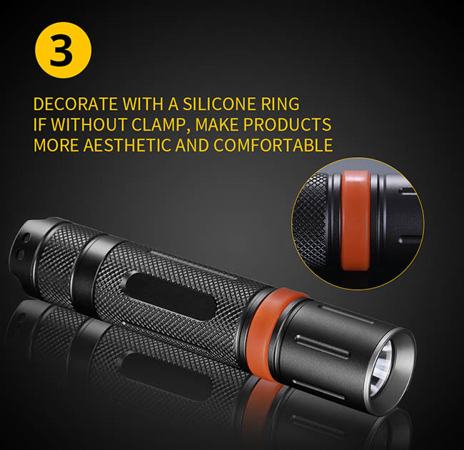 IP68 Super Bright Rechargeable Tactical LED Flashlight 10W 1000Lm Tactical Torch Light