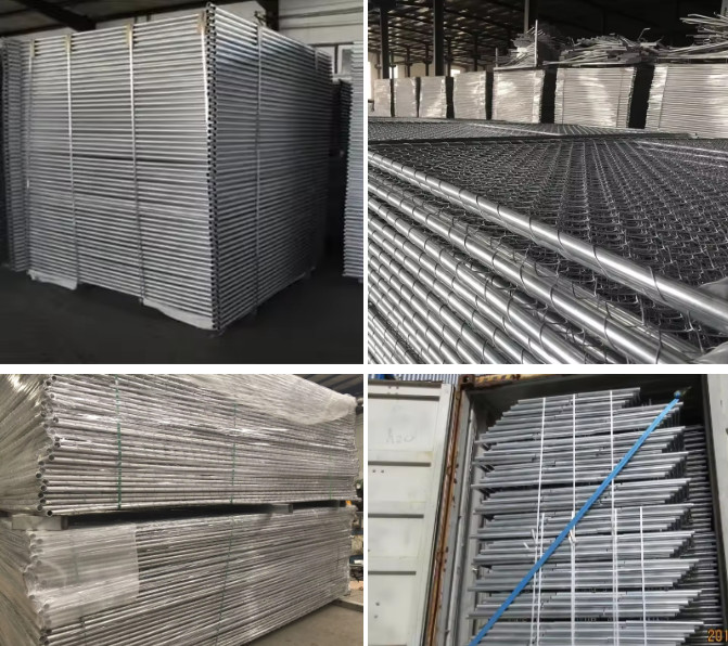 America Galvanised Temporary Fencing 6x8ft Temporary Chain Link Fence Panels