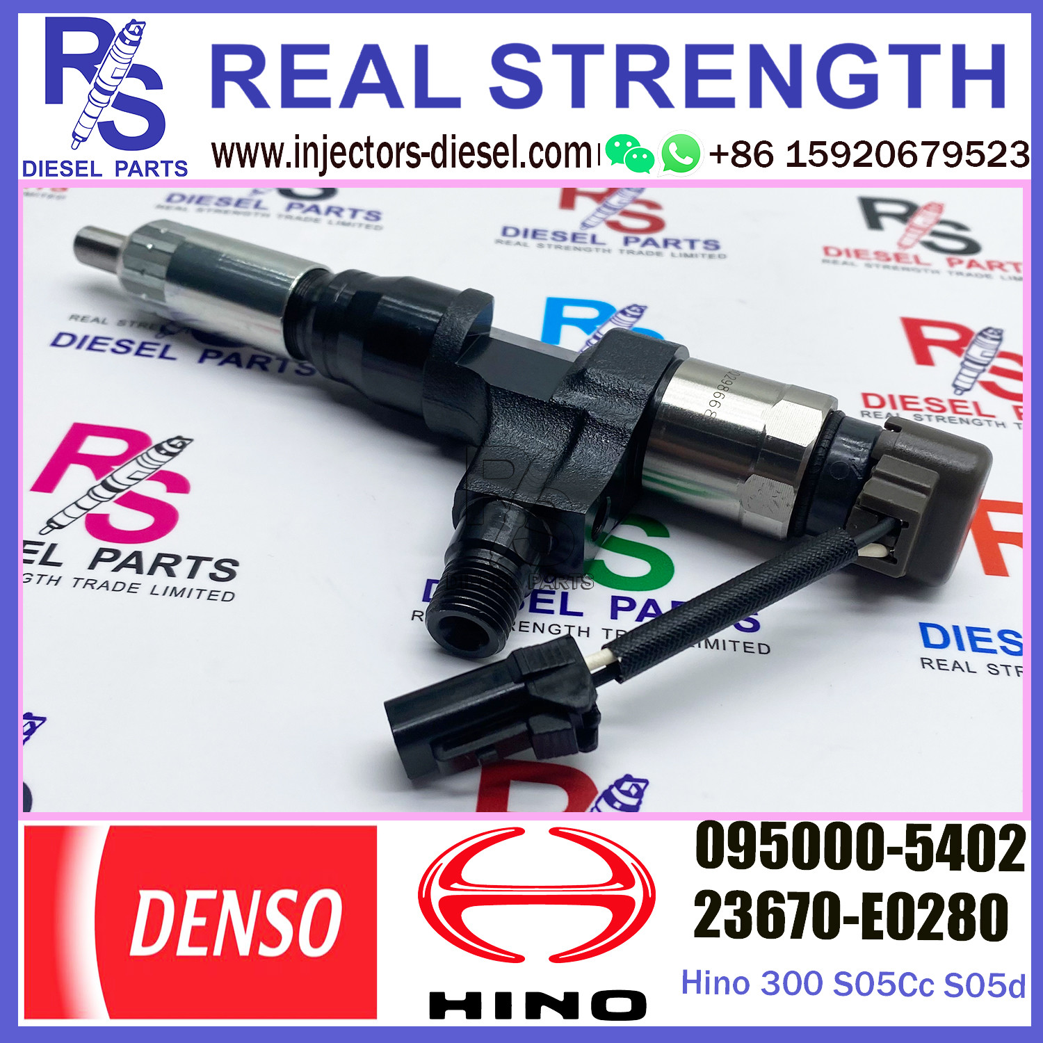 095000-540# diesel fuel injector for Hino 300 S05Cc S05d toyota dyna common rail injector 095000-5402 23670-E0280