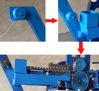 4-20 Inches Wire Looping Double Loop Tie Wire Machine / Wire Forming Machine