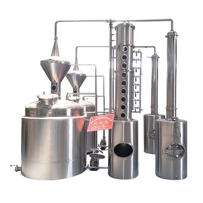 2000lt Red Copper Alcohol Distillation Column Equipment for Processing Types Alcohol