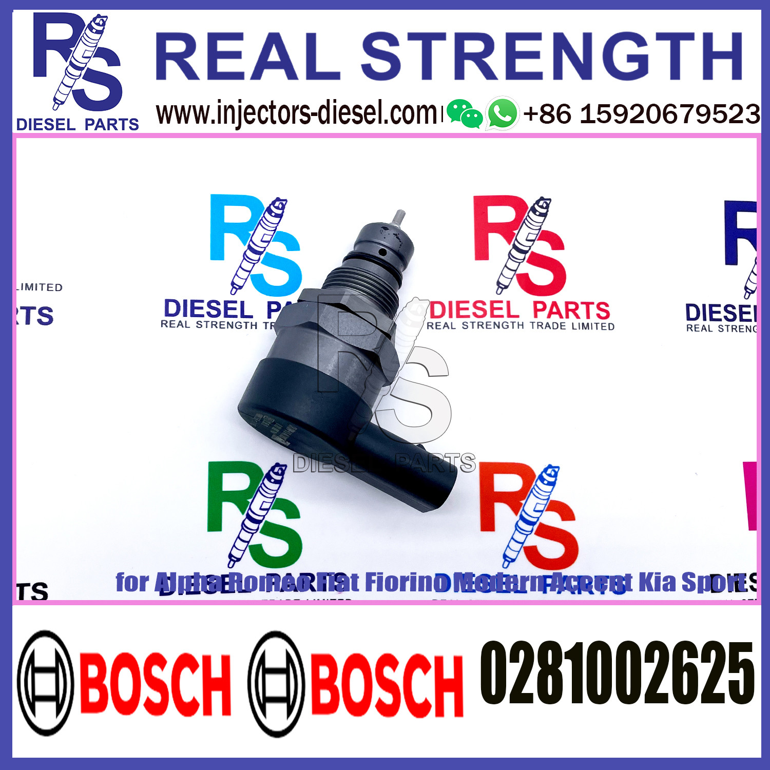 BOSCH Control Valve DRV Regulator Solenoid 0281002625 for Alpha Romeo Fiat Fiorino Modern Accent Kia Sport
