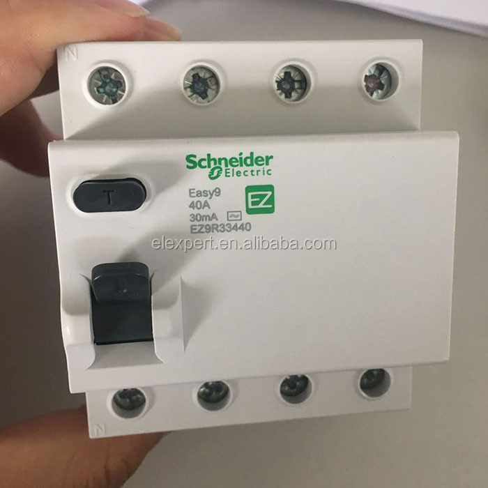High quality EZ9R36463 Easy9 4 pole 25A 30mA RCD/ELCB/RCCB