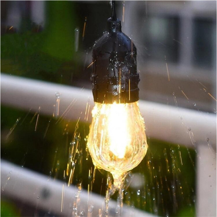 15 Solar Powered Bulb String Lights G40 8.3M 2200K