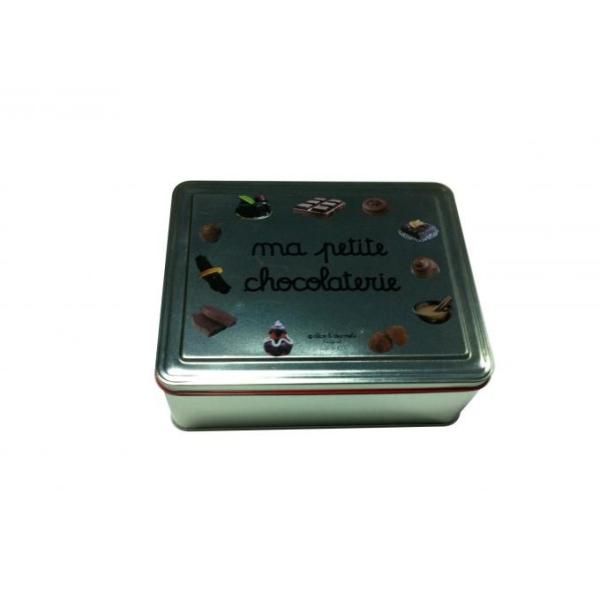 4 Color Printed Chocolate Tin Box Custom Tins for Sale Metal Cans with Lids Tin Containers for Food Packaging
