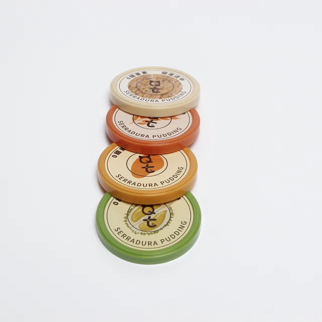 Ice cream box round doodle tin custard pudding cup with lid plastic small disposable cup yogurt cup