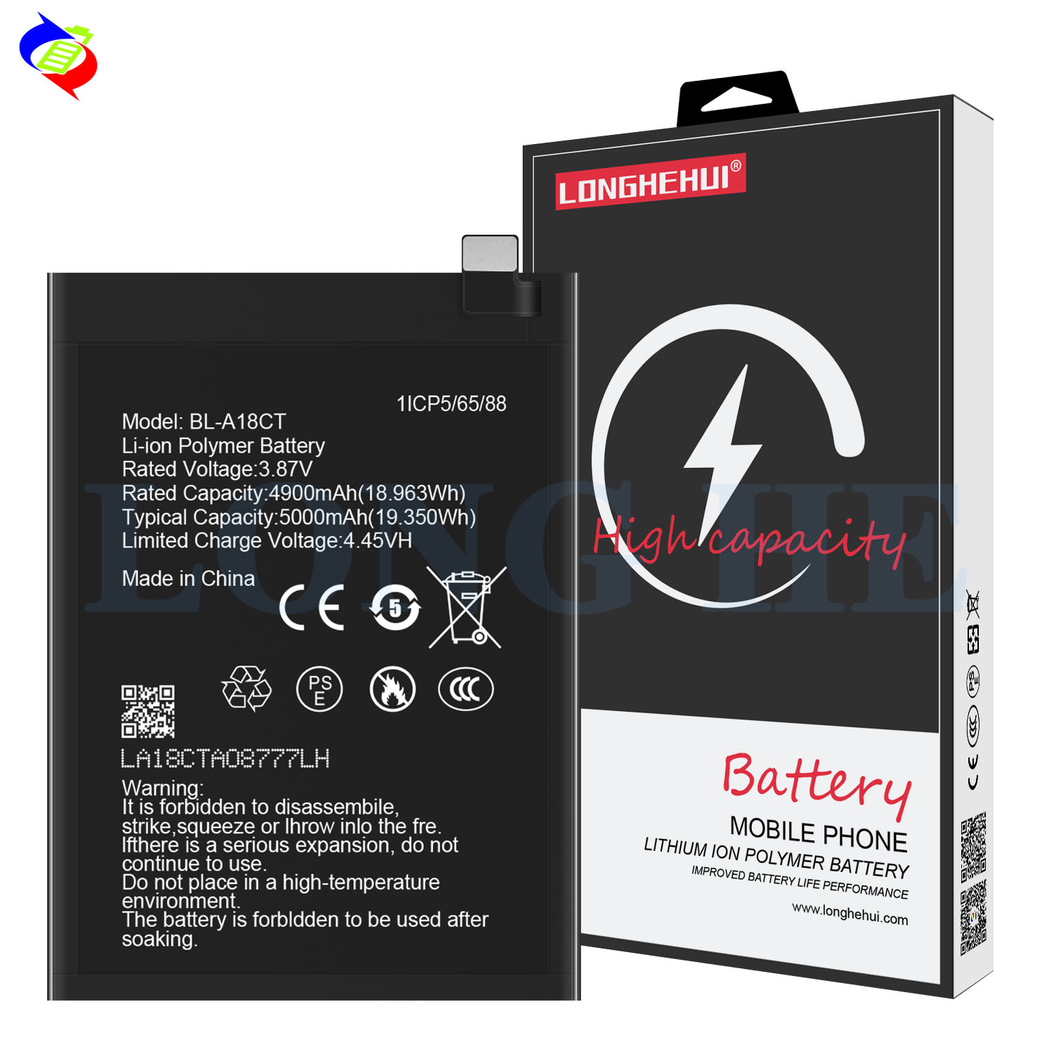 Original BL-A18CT Battery for Infinix GM 21 Plus 5000mAh High Capacity and 100% Healt