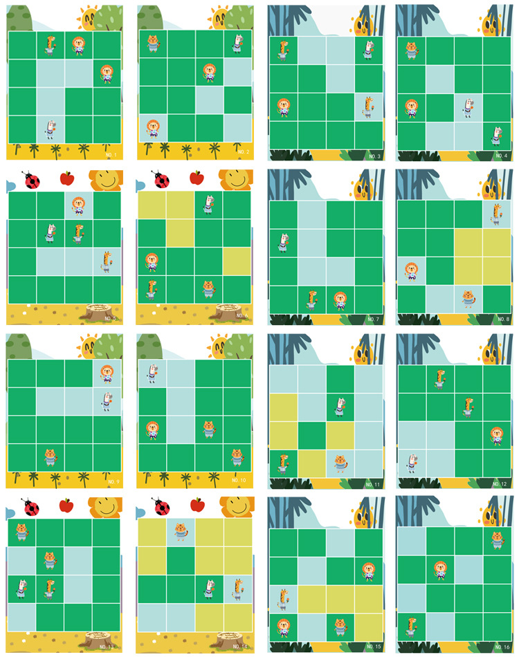 Montessori 3D Unisex Memory Match Puzzle Game Chess Toy