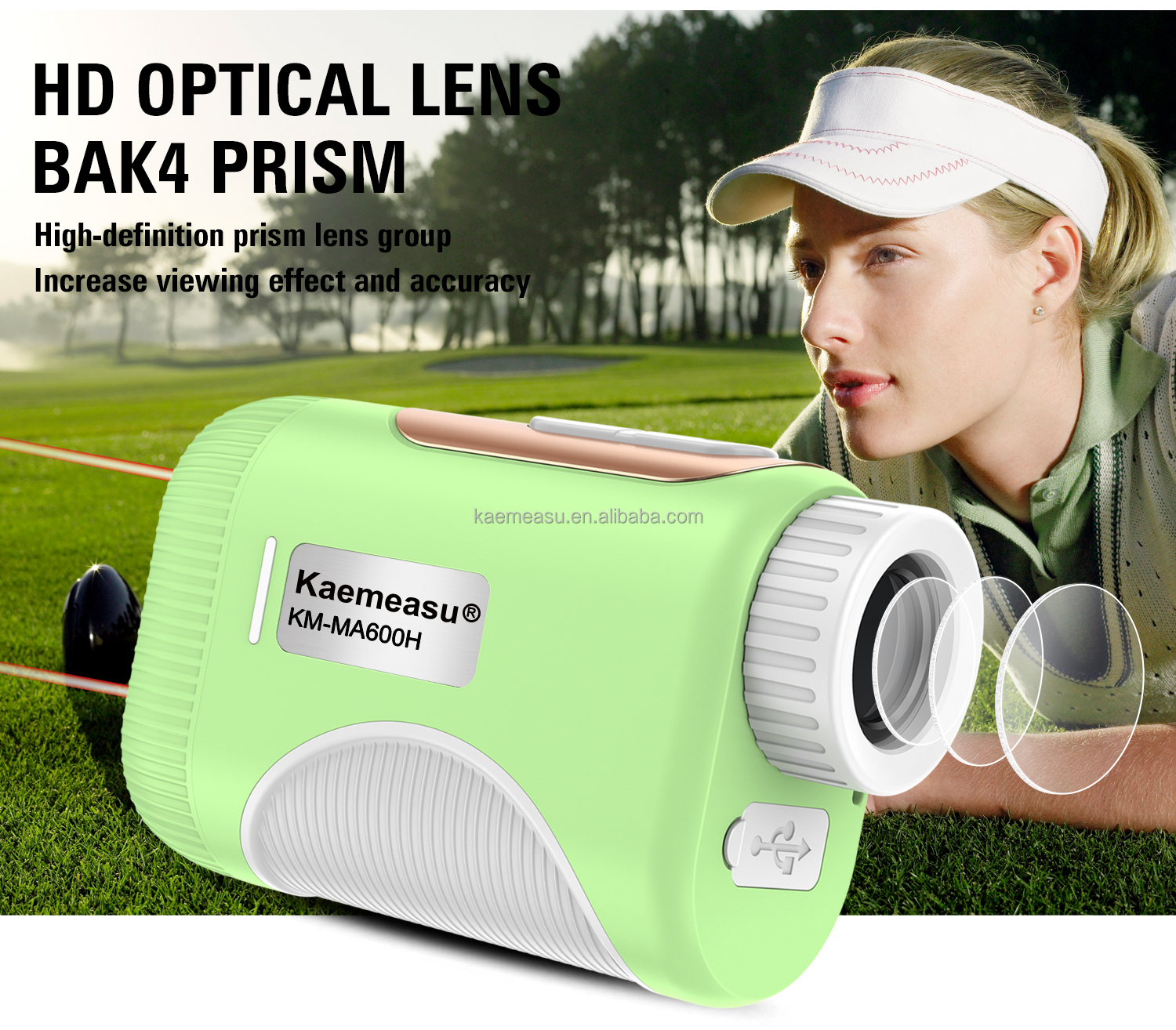 92*58*35mm Industrial Grade Golf Laser Rangefinders ODM 1000m Professional Golf Slope Scope Telescope