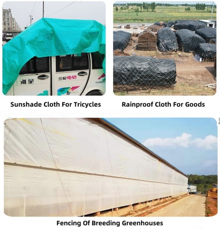 Polyethylene Tarpaulin Waterproof Dustproof Sunlight-Blocking Cover for Tents Awning Roof
