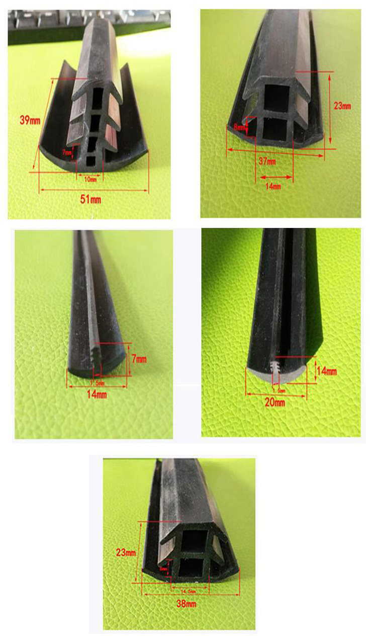 Cutting Processing Service T Shape Rubber Gasket Seal for UV Resistant Solar PV Panel