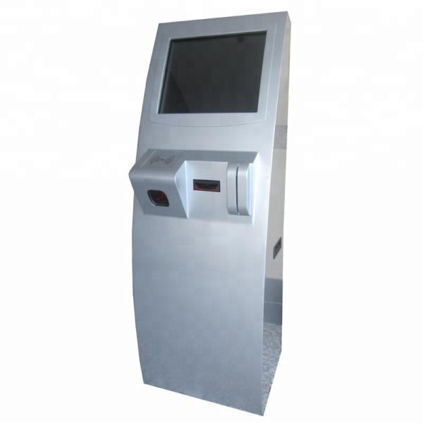 Quality Metal 19in Floor Stand Touch Terminal FCC With QR Reader for sale