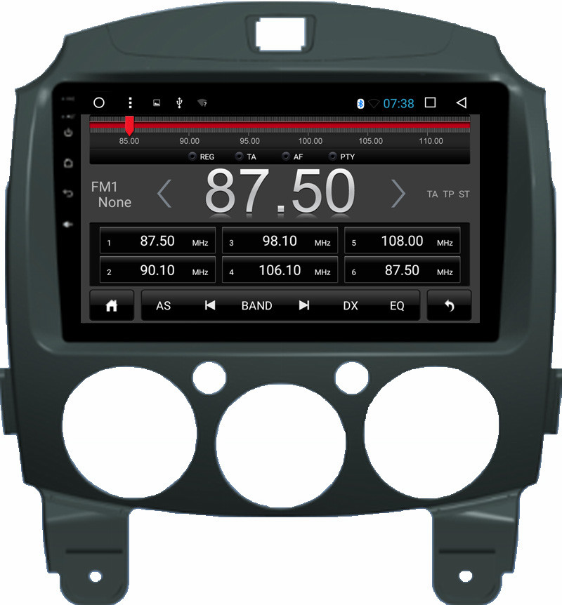 Ouchuangbo car multi media 1024*600 video stereo android 6.0 for Mazda 2 with 3g SWC wifi bluetooth gps navi