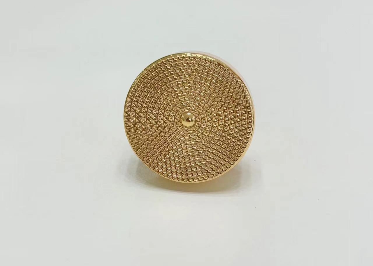 Durable And Elegant Gold Metal Perfume Cap For Branding And Personalization