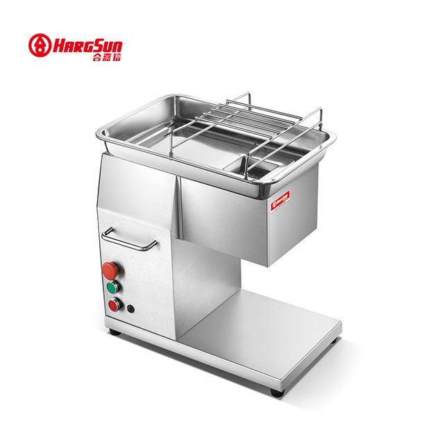 1.1kw Automatic Meat Cutting Machine 500kg/h Frozen Meat Slicer Machine