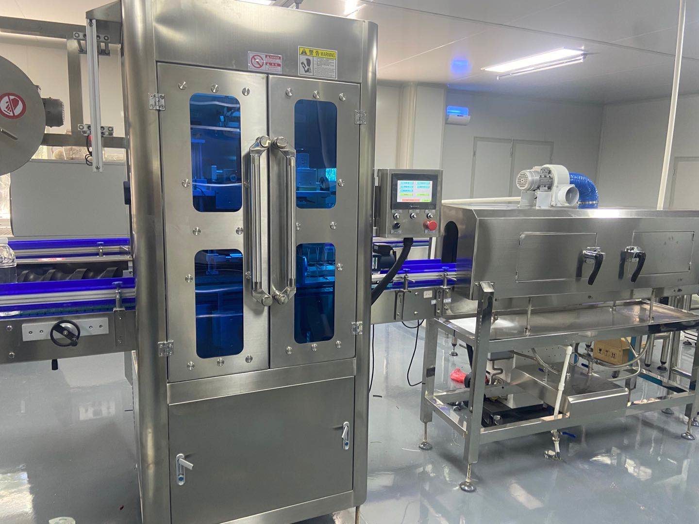 PET Glass Bottle 12000BPH Automatic mineral drinking water shrink sleeve Labeling Machine