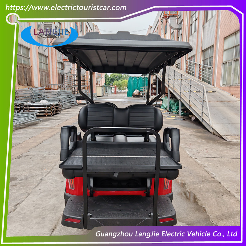 Four Seater Electric Car 48 Volt Club Car With Rear Brake Lights For Park