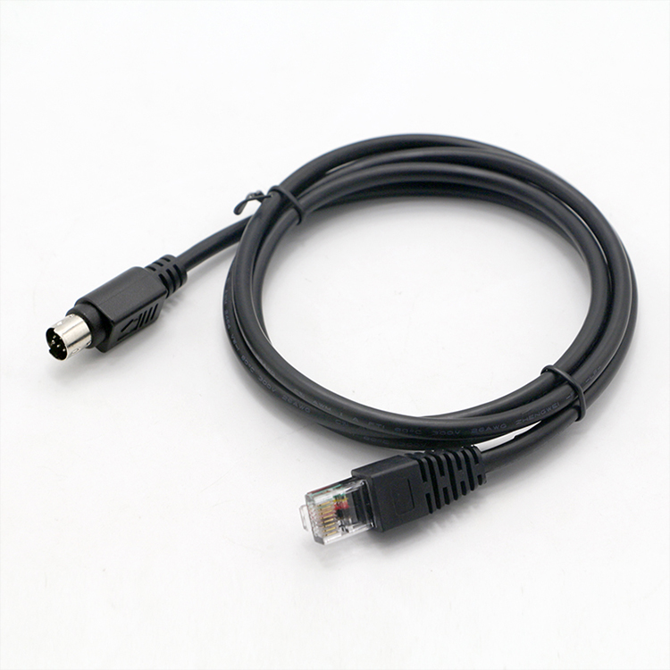 Custom 1m 2m 3m Male to Male Female RJ45 to 6 8 PIN Mini Din Cable