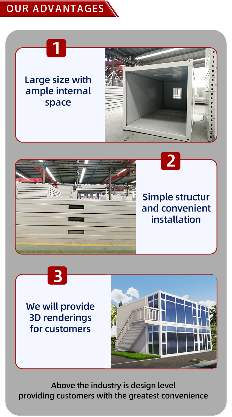 Container House 40ft Prefab Mobile Modern Luxury Hotel Housing For Apartment