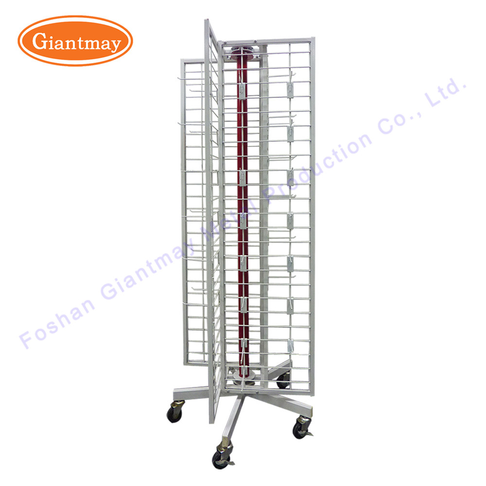360 Rotating Metal Stand Helmet Spinning Display Rack