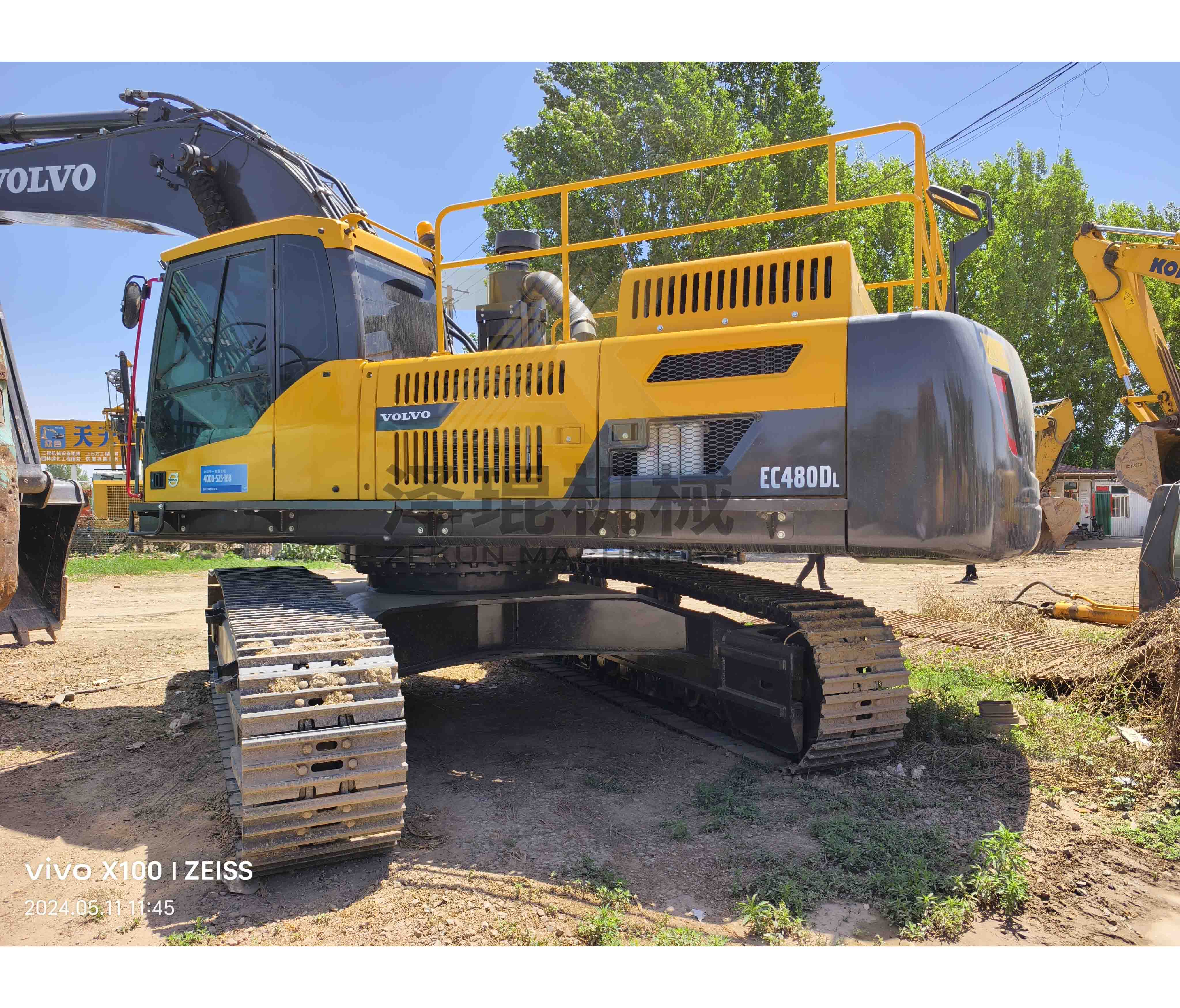 2019 Used Volvo EC480DL 48Ton Crawler Excavator with Hydraulic Valve
