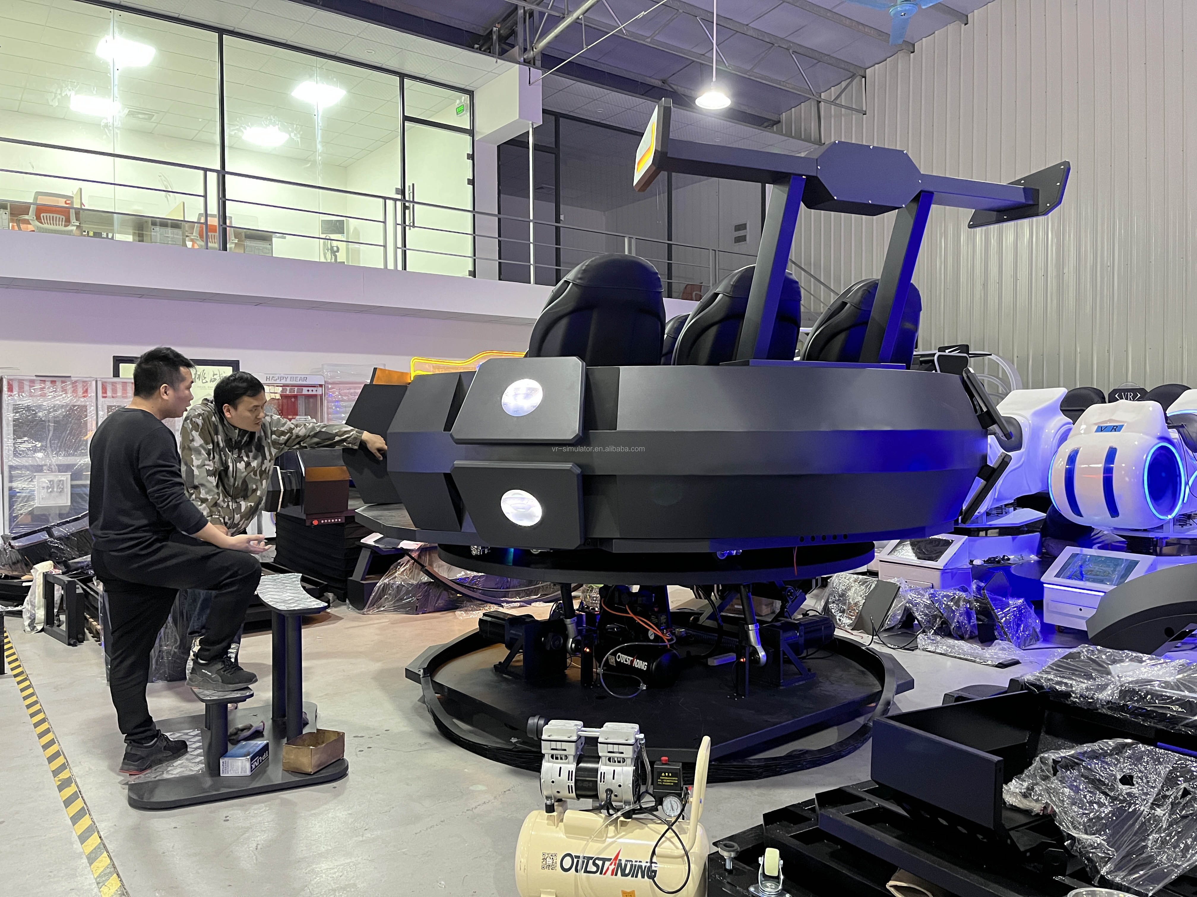 Dreamland VR Manufacturer 720 9D Multiplayer UFO VR Simulator 5 Seats Roller Coaster Equipment Virtual Reality Simulator