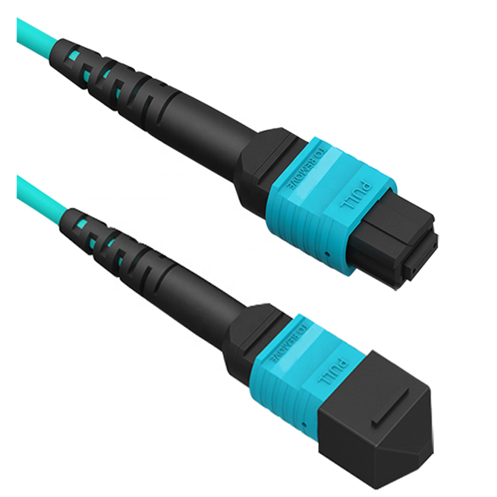 8 12 24 cores OM3 OM4 MPO MTP to LC breakout cable