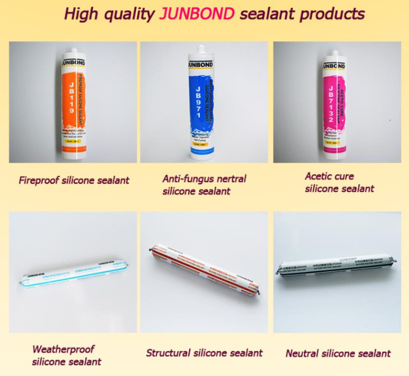 Black 280ml Neutral Silicone Sealant 12 Months Fast Curing Sealant