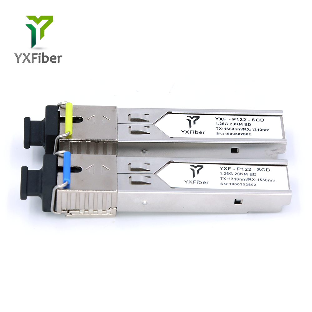 GLC-BX-20U/D SC SFP 1.25G BIDI 20KM 1310/1550nm Fiber Optic SFP Module