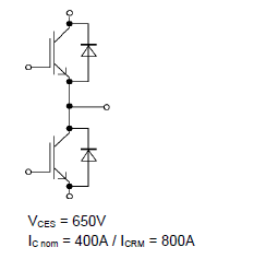 FF400R07KE4 IGBT Modules 400A 650V High Short Circuit Capability