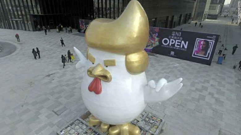 event party celebration decoration dolnal trump statue by fiferglass material customize size